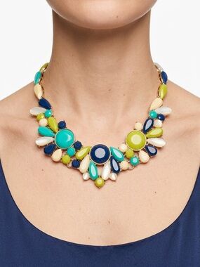 Banana Republic Statement Multi-Color Beaded Collar Necklace
